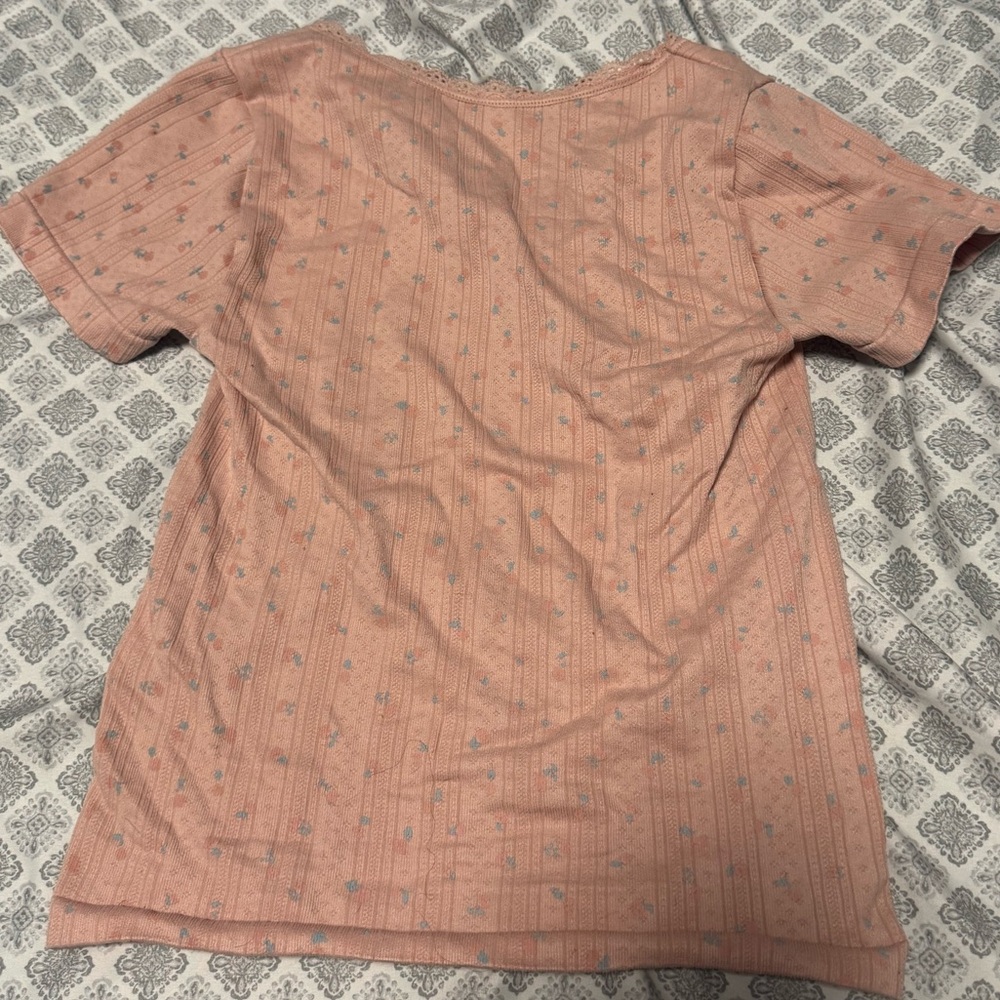 Wild Skye Ribbed Fitted Tee Size Small - Picture 3 of 4